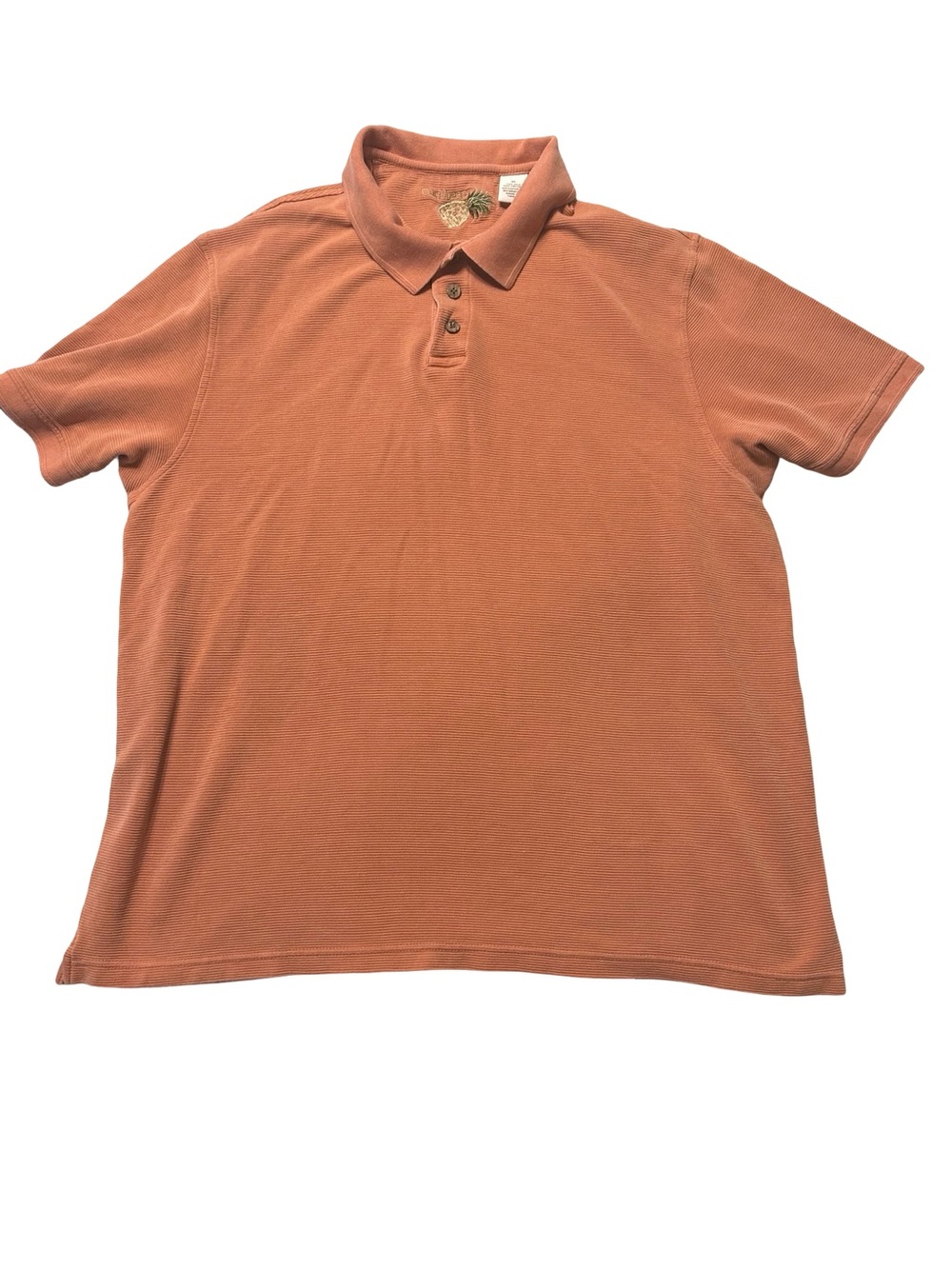 Caribbean Men's Polo in Burnt Orange